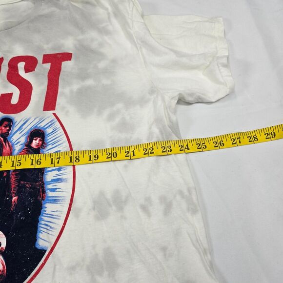 Star Wars Men's Resistance T-Shirt White Gray Print Front Logo Size XL - Picture 9 of 10